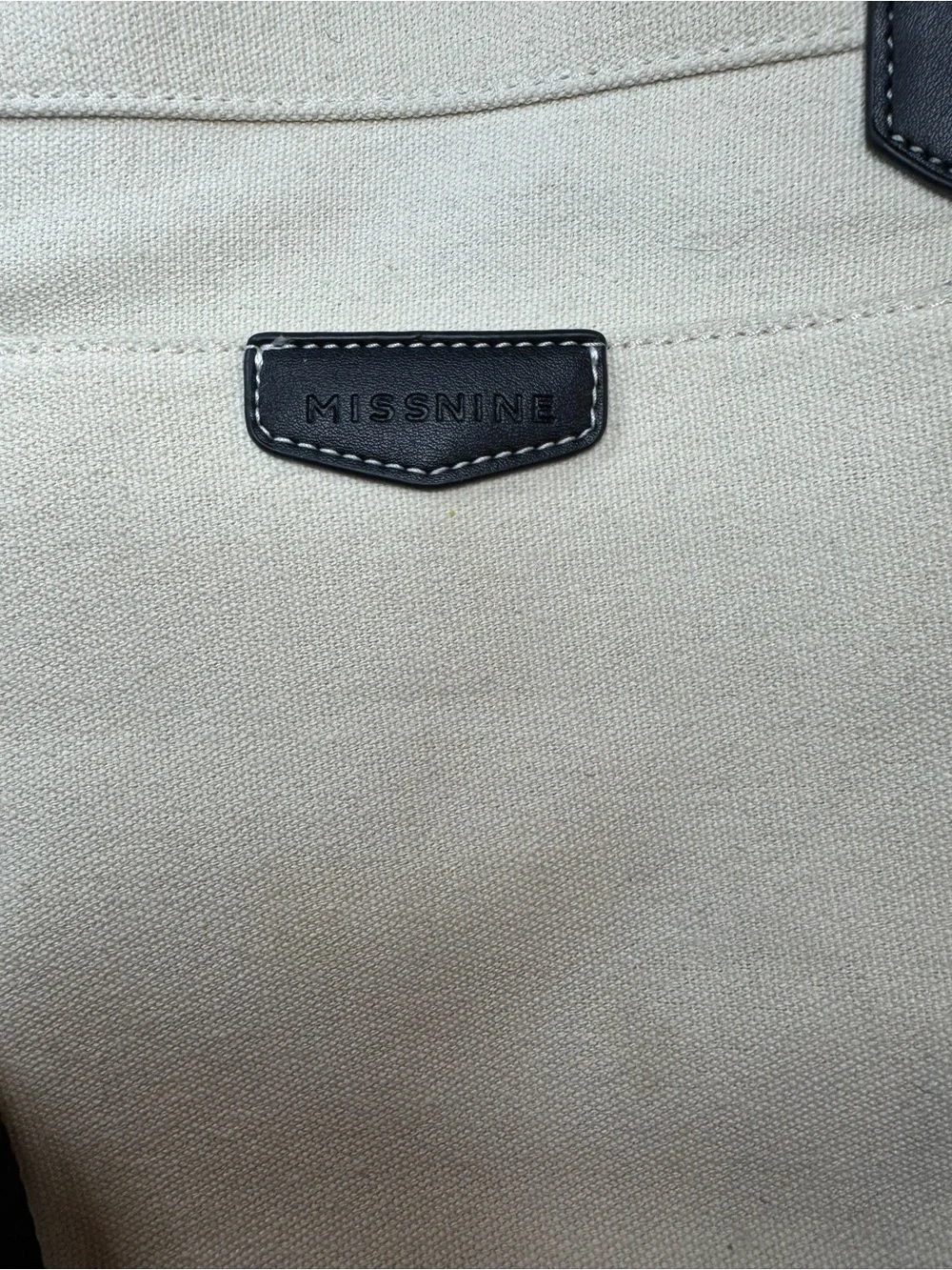 Missnine canvas tote bag